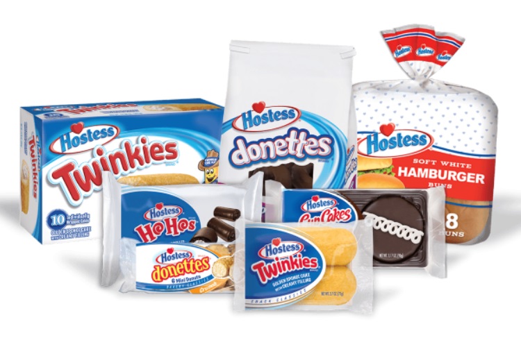 Package Of Twinkies And Cup Cakes Made By Hostess Stock Photo